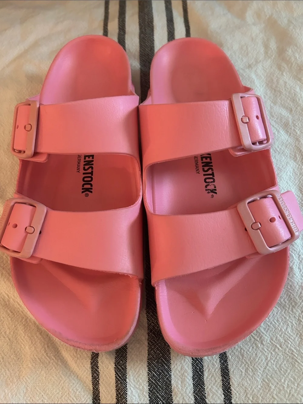 Birkenstock Kids Bubblegum Pink Two-Strap EVA Sandals